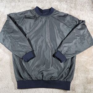 Vintage Highlander Pullover Mens Medium Green Plaid Windwear Golf Jacket